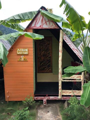 Beach Shack Chalet - Garden View Aframe Small Unit Kampong Juara Kültér fotó